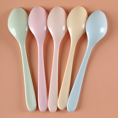 Imitation Porcelain Creative Korean Cute Melamine Spoon Plastic Long Handle Rice Spoon