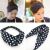 Korean Cross Tight Hair Band Hair Accessories Chinese Restaurant Zhao Wei's Same Style Solid Color Dot Fresh Women's Hair Band Wholesale