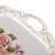 Lace Plastic European Fruit Plate Saucer Tea Tray Wholesale Flower Fresh Vegetables Tray Fruit Plate