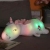 Cross-Border Hot Selling Luminous Unicorn Doll Lying down Cotton Soft Unicorn Pegasus Plush Toy Long Pillow