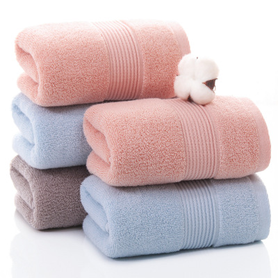 Pure Cotton 32-Strand Plain Couple Towel Cotton Face Towel Supermarket Present Towel