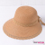 Women's Straw Hat Summer Korean Style Fashion All-Matching Bow Sunhat Big Brim Beach Outdoor Sun Foldable Cap