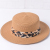 2021 New Fashion Sun Hats for Women Girls Wide Brim Floppy Straw Hat Summer Bohemia Beach Cap Ribbon Leopard 