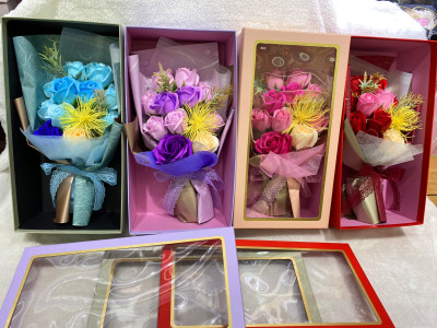 Popular Rose Soap Flower Box Mother's Day Creative Gift Valentine's Day Gift Wholesale Factory Direct Sales