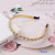 Pearl Headband Super Fairy Mori Style Headband All-Match Outing Summer Metal Chain Headband Hair Clip Girls' Hair Accessories