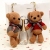 Fashion Colorful Scented Joint Bear Teddy Bear Plush Toy Creative Bag Keychain Small Pendant Wholesale