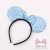 Christmas Glowing Sequined Bow Headband Event Party Headdress Minnie Cute Ears Concert Evening Party Head Buckle
