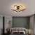 Modern Ceiling Fan Flush Mount Fans with Lights Remote Control Low Profile Ceiling Light Blade Smart Industrial Kitchen