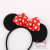 Christmas Children's Day Party Performance Black Ears Bow Hair Accessories Mickey Mouse Headband Headdress Mickey Headband