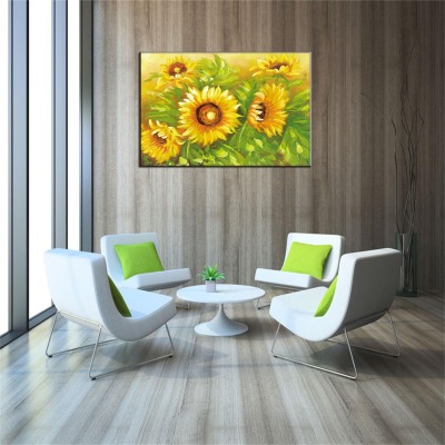 Foreign Trade Supply Korean Hot-Selling Sunflower Oil Painting Exclusive for Cross-Border SUNFLOWER Decorative Painting