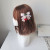 Lolita Headdress Plaid Bow Cute Cherry Barrettes Extremely Cute Hair Accessories Bear Bag Cartoon Two-Dimensional Side Clip