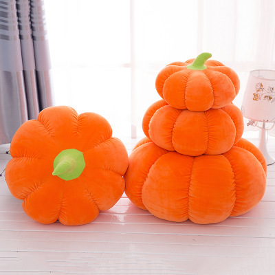 Halloween Gift Pumpkin Creative Pillow Watermelon Pillow Fruit Waist Cushion Factory in Stock Wholesale Plush Toy