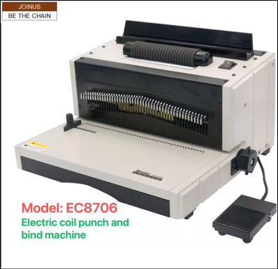   EC8706 Two in One Electric Coil Punch and Binding Machine Notebook AF-3415-1
