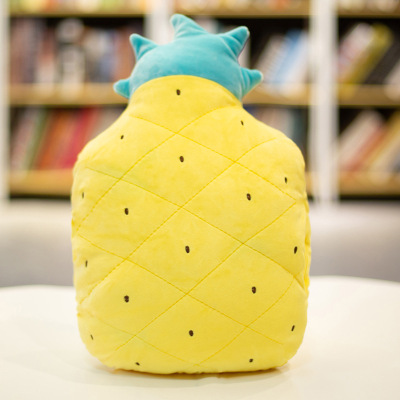 New Cute Cartoon Plush Toy Fruit Hand Warmer Pillow Dual-Use Muffle with Hands Multi-Functional Lumbar Pillow Avocado