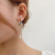 Sterling Silver Needle Cute Childlike Magic Witch Stud Earrings Fur Ball Asymmetric Earrings Long Girl's Earrings
