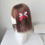 Lolita Headdress Plaid Bow Cute Cherry Barrettes Extremely Cute Hair Accessories Bear Bag Cartoon Two-Dimensional Side Clip