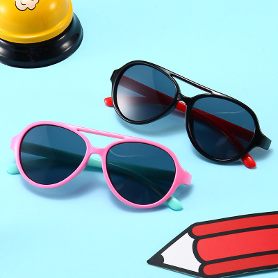 New Children's Retro Aviator Sunglasses Korean Fashion Brand Sunglasses Polarized Glasses Classic Outdoor Sunglasses