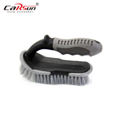 Anti-Freezing Soft Grip Type Tire Brush Car Carpet Sweeper/Hub Brush/Arc Tire Brush T Type Car Supplies