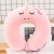 New Fashion Embroidered with Letters Neck Pillow Removable and Washable Neck Pillow Portable Airport Travel Office Nap Pillow Handle