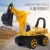 Children's Manual Excavator Four-Wheel Scooter Le 360-Degree Rotation 1-3 Years Old Baby Walker