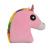 Cartoon Unicorn Plush Toy Rainbow Mane Horse Head Doll Elastic Spandex Super Soft Doll Pillow