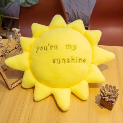 New Star Moon Shape Pillow Simulation Simulation Sun Shape Office Lumbar Pillow Baby Plush Toy