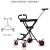 Baby Carriage Baby and Infant Outdoor Acivity Cart Four-Wheel High Landscape Cart Easy Folding