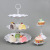 European-Style Three-Layer Metal Cake Plate Bracket Double-Layer Afternoon Tea Dim Sum Rack Multi-Layer Fruit Plate Bracket Iron Art