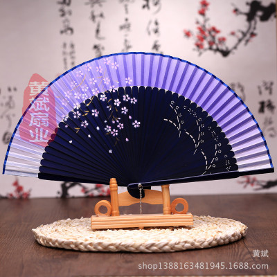 Popular Best-Selling Sakura Fan High-End Inkjet Folding Fan Paint Fan Women's Boutique Fan Japanese Fan Wholesale