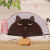 Paint Handle Hand-Painted Cat Fan Japanese Girl Bamboo Folding Fan Cartoon Totoro Fan Silk Creative Japanese Style Craft Fan