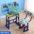 Children's School Supplies Table and Chair Adjustable Height Student Desk Anti-Humpback Home School Supplies