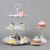 Factory Supply Three-Layer Love Fruit Plate Hanger Metal Fruit Plate Rack Alloy Dim Sum Rack Metal Cake Holder