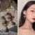 Baroque Dark Lolita Earrings Retro Court Water Drop Diamond Socialite Temperament Sterling Silver Ear Studs Ear Clip New