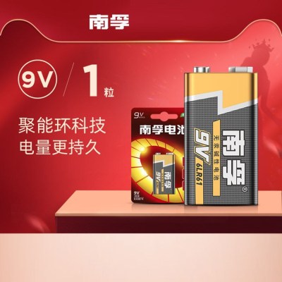 Genuine Nanfu 9V Battery Square Cube Multimeter Laminated 1604s Temperature Gun Battery Microphone LR61 Alkaline
