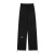 Fleece-Lined Track Pants Women's Loose Tappered Autumn and Winter Gray Slimming Pants High Waist Wide Leg Leisure Sweatpants Fashion