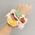 Cute Bow Large Intestine Hair Ring Small Jewelry Headdress Female Handmade Braided Bracelet Wool Head Rope Partysu Hair Accessories