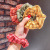 BM Hair Band Fabric Plaid Large Intestine Ring Lady's Hair Rope French Retro Intestine Ring Tie Hair Rubber Band Hair Accessories