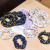 Fabric Floral Hair Band Pastoral Style Hair Band for Girls Tie up a Bun Hairstyle Rubber Band Intestine Hair Rope Headdress Korean Hair Accessories