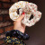 Fabric Floral Hair Band Pastoral Style Hair Band for Girls Tie up a Bun Hairstyle Rubber Band Intestine Hair Rope Headdress Korean Hair Accessories