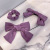 Dream Purple Fashionable Three-Piece Suit Hair Accessories Barrettes Large Intestine Hair Ring Headband Girl Heart Bow Headband Korean Style Headdress