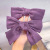 Dream Purple Fashionable Three-Piece Suit Hair Accessories Barrettes Large Intestine Hair Ring Headband Girl Heart Bow Headband Korean Style Headdress