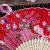 Fan Folding Fan Ancient Style Chinese Style Folding Spun Silk Fan Summer Portable Elegant Classical Ancient Costume Japanese Portable Female Fan
