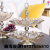 Double-Layer Fruit Plate Glass Crafts Fruit Plate Thickened Glass Fruit Basket European Entry Lux Model Room Villa Fruit Plate