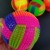 Flash 7.5 Volleyball Squeeze Jumping Ball Sounding Squeeze and Sound Massage Ball with Rope Whistle Elastic Ball Luminous Toy