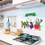 Cooking Bench Oil-Proof Stickers Household Kitchen Tile Wall Transparent Thickened Tile Wallpaper High Temperature Resistant Self-Adhesive Wall Stickers