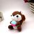 New Plush Toy Heart-Hugging Little Squirrels Bao Car Key Ring Bag Accessories Prize Claw Doll Small Pendant