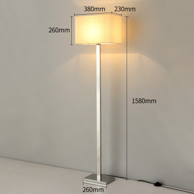 Non-Standard Engineering Customized Hotel Guest Room Lobby Hall Living Room Bedroom Modern Minimalist and Magnificent Stainless Steel Floor Lamp