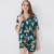 Yanman New Summer Printing Ladies' Homewear Comfortable Breathable Artificial Silk Short Sleeve Shorts Lapel Cardigan Pajamas