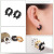 Six Thorn Titanium Steel Ear Clips Korean Style Non-Pierced Male and Female Ear Clip Non-Pierced Earrings Pseudo Earrings A