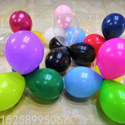Direct Sales 12 "round Pearlescent Balloon Environmental Protection Material Popular Promotion Decoration Mixed Celebration Custom Advertising Logo